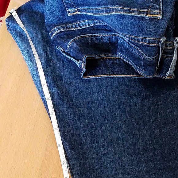 Rag & Bone Dre Low Rise Slim Boyfriend Jeans –Women’s 30 –Dark Blue–Distress Hem - Picture 7 of 16